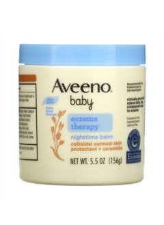 Buy Aveeno Baby Eczema Therapy Nighttime Balm Fragrance Free 5.5 oz (156 g) in Saudi Arabia