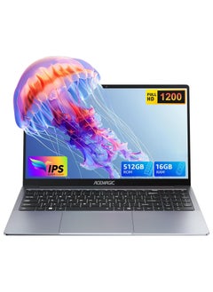 Buy Acemagic laptop 16 inch FHD Display, LPDDR5 1*16GB RAM M.2 2280 NGFF 512GB SSD with Intel 12th Gen Alder Lake N97(4C/4T, Up to 3.6GHz) Support WiFi, BT5.0, 1MP Webcam, 3*USB3.2, Type-C, Windows 11 system in UAE