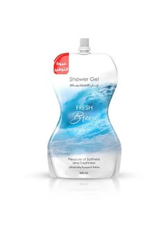 Buy Shower Gel Pouch Fresh Breeze 500ML by Eva in Egypt