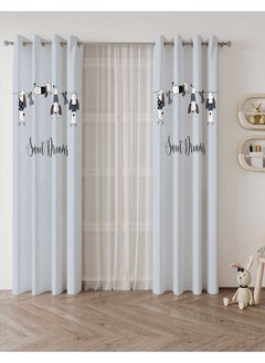 Buy Ready-Made Printed Curtain ( Two Pieces Grommet) 275x270x275 in Egypt