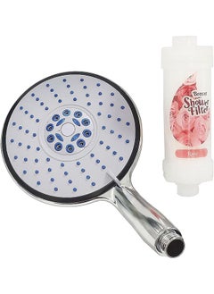 اشتري Home Pro Shower Head & Shower Filter with Vitamin C: Elevate & Revitalize Your Shower Experience Shower Head Filter for Hard Water Helps Dry Skin & Hair Loss Easy Installation (Rose) في الامارات