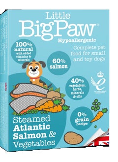 اشتري Little Big Paw Dog Salmon With Vegetable Puppies Wet Food 150G في الامارات