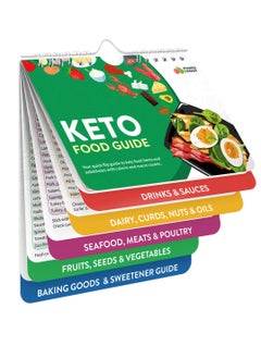 اشتري SYOSI, Keto Cheat Sheet, Magnetic Keto Diet Calendary for Refrigerator, Food List Planning Chart for Weight Loss, Low Carb Ketogenic Meal Plan Booklet, Fitness Recipes Guide في الامارات