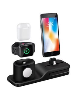 Buy Charger Holder Watch Mount Stand Dock Station Compatible with IPhone X XR XS Max 8 7 6 Apple Watch in UAE