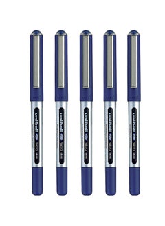 Buy 5-Piece Eye Micro Roller Pen Blue Ink in UAE