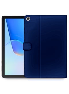 Buy High Quality Leather Smart Flip Case Cover With Magnetic Stand For Huawei MatePad SE 2022 10.4 Inch Navy Blue in Saudi Arabia