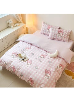 اشتري 4-Piece My Melody Cotton Comfortable Set Fitted Sheet Set Children'S Day Gift Birthday Gift في السعودية