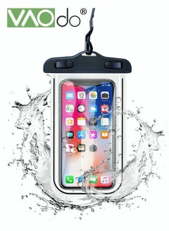 اشتري Universal Waterproof Case Cellphone Pouch Dry Bag Compatible with iPhone and Samsung Black في الامارات