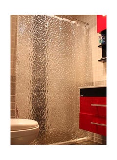 اشتري Home Clearance Sale  3D Water Cube Design Fabric Shower Curtain في الامارات