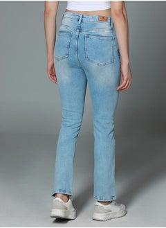 Buy High Rise Slim Fit Clean Look Light Fade Jeans in Saudi Arabia