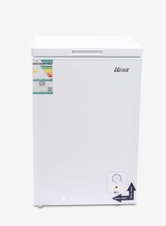 Buy Ugine Chest Freezer 95 L, 3.3 Cu.Ft, De-Frost, White - UCFK95N in Saudi Arabia
