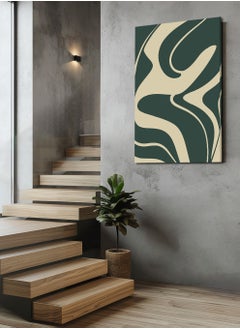 Buy Canvas Wall Art Stretched Over Wooden Frame with Scandinavian Abstract Painting in Saudi Arabia