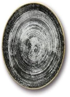 اشتري Saturnia Porcelain Dessert plate 21 cm - Black Round - Ischia في مصر