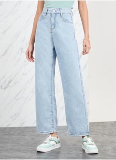 اشتري Straight Leg Jeans with Pockets في السعودية