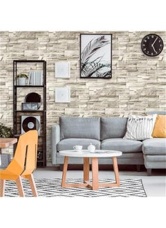 Buy Self-adhesive Wallpaper Wallpaper Storefront Imitation Brick Wall Stickers Background Wall 45x1000cm in Saudi Arabia