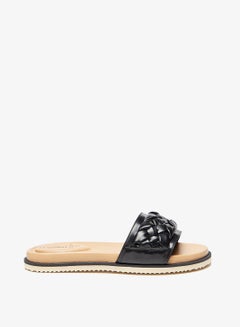 Buy Braided Slip-On Slide Sandals in UAE
