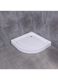 Buy Milano Abs Layon Shower Tray Round Wa6005 900X900Mm White - Made In China in UAE