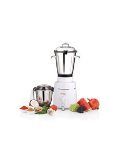 Buy PREMIER JUMBO MIXER GRINDER KM-530 WITH 2 STAINLESS STEEL JAR 230V 1200W CODE - 021061 2 Year for mixer grinder, 5 years on Motor, Quick Grinding, ISI certified, WHITE, REGULAR in UAE