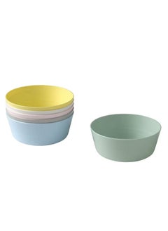 Buy Pack Of 6 Scratch Resistant and Grip-friendly Bowls For Kids Multicolour in UAE