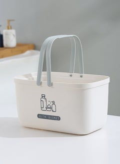 Buy Portable Large Capacity Bath Basket Multifunctional Storage Organizer Bath Tote For Bathroom With Soft Handle in Saudi Arabia
