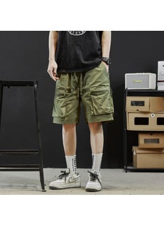 اشتري Ice Silk Cool Cargo Shorts Mens Summer Lightweight LooseArmy Green Army Green في السعودية