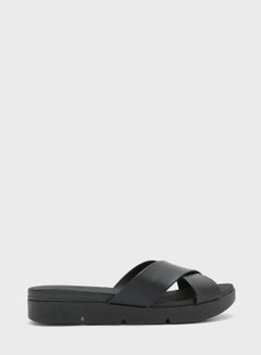 Buy Millie Cross Strap Flat Sandals in UAE