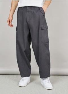 Buy Cotton Slub Oversized Cargo Pants in Saudi Arabia