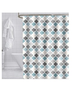 Buy Shower Curtain Waterproof Mould Proof, Waterproof Polyester Fabric, Machine Washable Thicked Polyester Fabric, with 12 Hooks and Weighted Hem for Bath Tub and Shower Stall in Saudi Arabia