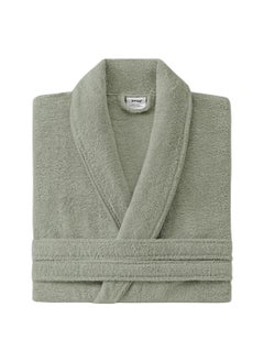 Buy Luxurious Essentials Nile Green XL Bathrobe - Soft, Absorbent, Comfortable - Unisex - Yataş Bedding in UAE