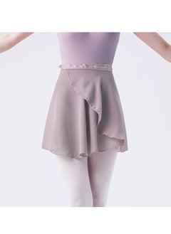 Buy Women Ballet Wrap Skirt Grey Purple in Saudi Arabia