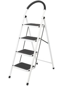 Buy Ladders Premium Quality Highly Durable Home Purpose Ladder 4 Steps - White in UAE