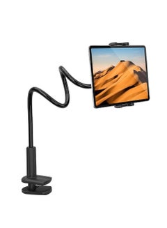 Buy Tablet Cellphone Stand Holder,Gooseneck Lazy Bracket For 4-10.6 Inches Iphone Ipad Gps Samsung Lg Blackberry Devices,360 Degree Rotating,27.5" Flexible Arm - Black in UAE