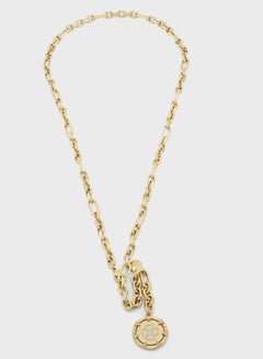 Buy Round Harmony Double Layered Necklace in UAE
