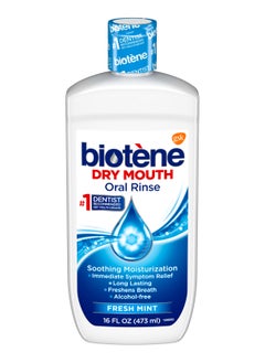 Buy Biotène Dry Mouth Oral Rinse Alcohol Free - Fresh Mint 16oz in Saudi Arabia