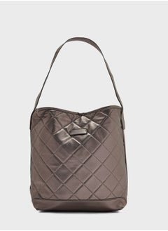 Buy Metallic Quilted Tote Bag in UAE