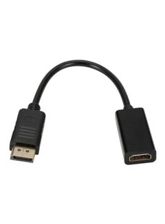 Buy Display Port Male To HDMI Female Cable Converter Black in UAE