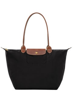 Buy Longchamp women's large tote bag, handbag, shoulder bag black classic style in Saudi Arabia