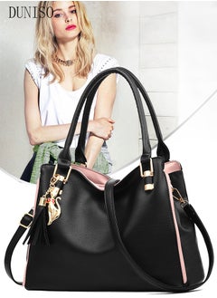 Buy Women's Fashion Handbag Faux Leather Crossbody Bag For Women Large Capacity Tote Bags Top Handle Satchel Fashionable Travel Shoulder Bag For Ladies in Saudi Arabia