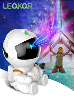 اشتري Star Projector Galaxy Night Light 360°Rotation Head Light Kids Room Decor Aesthetic Astronaut Light Projector with Remote في السعودية