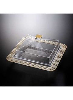 اشتري Acrylic Dessert Serving Set Square with S في الامارات