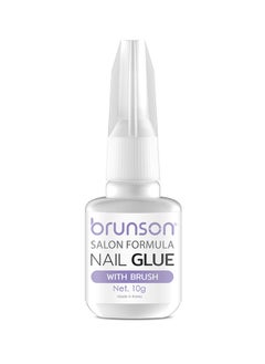 اشتري Nail Glue For Nail Tips And Acrylic Nails With Brush 10g في الامارات