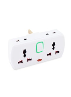 اشتري Oshtraco 2 Way Universal + X2Pin Socket 13X16X6cm - White في الامارات