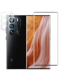 Buy Screen Protector Compatible with ZTE AXON 40 Ultra 5G, [1+2 Pack] 3D Screen Protector + Camera Lens Protector 9H Hardness Anti-Scratch HD Tempered Glass for ZTE AXON 40 Ultra in Saudi Arabia