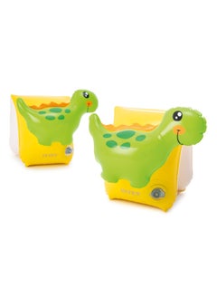 Buy Dinosaur Inflatable Arm Band Floaties for Confident Swimming in UAE