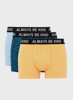 Buy 3 Piece Regular Fit Knitted Boxer in UAE