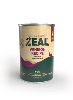 Buy Zeal - Grain Free Canned Dog Food 390g / Venison in UAE