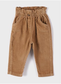 Buy Elastic Waist Baby Girl Velvet Trousers in Egypt