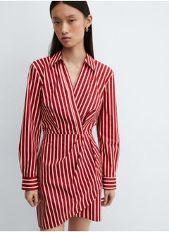 Buy Striped Wrap Dress in UAE