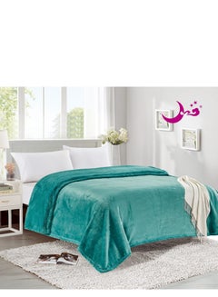 Buy Long lasting high quality faux fur winter bed blanket super soft and warm in Saudi Arabia