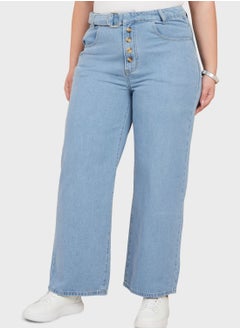 Buy High Waist Straight Jeans in Saudi Arabia